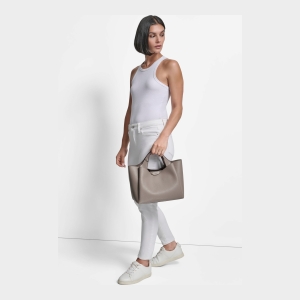 DKNY WILLA SATCHEL - MINK - Image 3