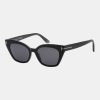 Tom Ford Juliette Women's Black Cat-Eye Sunglasses