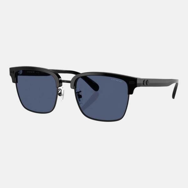 Coach Women's Black Rectangular Sunglasses