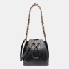 KARL LAGERFELD PARIS FANTINA CROSSBODY BUCKET BAG - Black / Gold