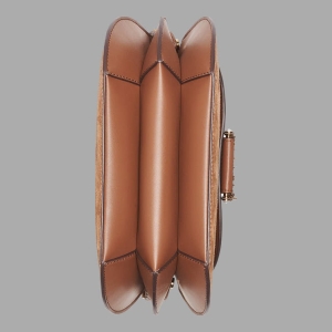 KARL LAGERFELD PARIS JOCELINA SUEDE SHOULDER BAG - Cognac - Image 6