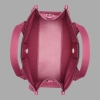 KARL LAGERFELD PARIS KRISTINA DEBOSS KNIT MEDIUM TOTE - Currant - Image 5