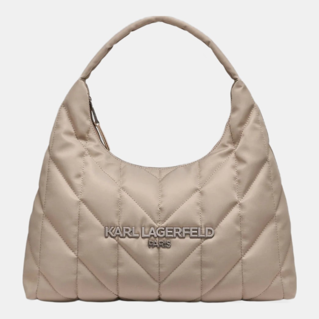 KARL LAGERFELD PARIS VOYAGE MED TOTE NYLON - Truffle