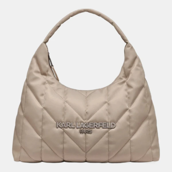 KARL LAGERFELD PARIS VOYAGE MED TOTE NYLON - Truffle