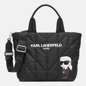KARL LAGERFELD PARIS VOYAGE TOTE - Black