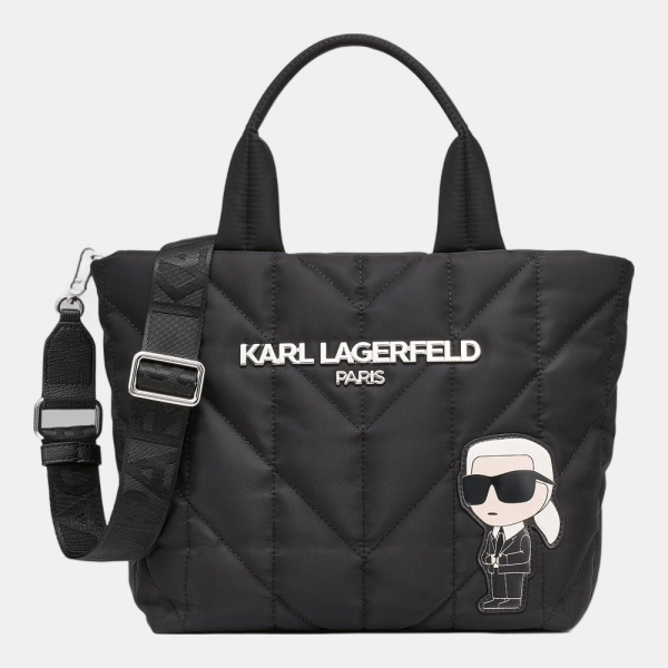 KARL LAGERFELD PARIS VOYAGE TOTE - Black