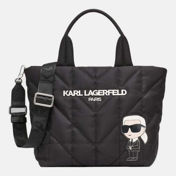 KARL LAGERFELD PARIS VOYAGE TOTE - Black