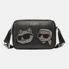 KARL LAGERFELD PARIS MAYBELLE CAMERA CROSSBODY - Black