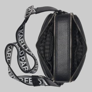 KARL LAGERFELD PARIS MAYBELLE CAMERA CROSSBODY - Black - Image 5