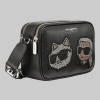 KARL LAGERFELD PARIS MAYBELLE CAMERA CROSSBODY - Black - Image 3