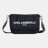 KARL LAGERFELD PARIS VOYAGE LOGO CROSSBODY - Black