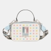 KARL LAGERFELD PARIS SIMONE CAMERA CROSSBODY - Ivory/Candy