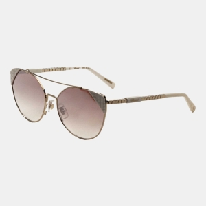 Chopard Women's Gold Cat-Eye Sunglasses - Gold White Trim