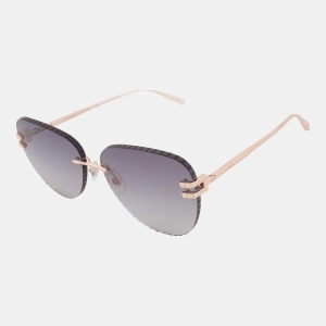 Chopard Women's Rose Gold Aviator Sunglasses - Shiny Rose Gold