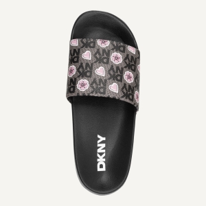DKNY ZELLA SLIDE SANDAL - Black - Image 4