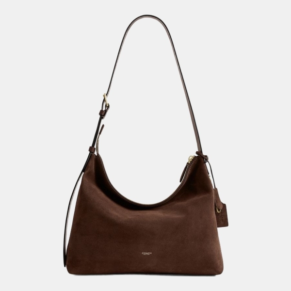 Coach Mott Messenger Bag 38 - Dark Chocolate Suede