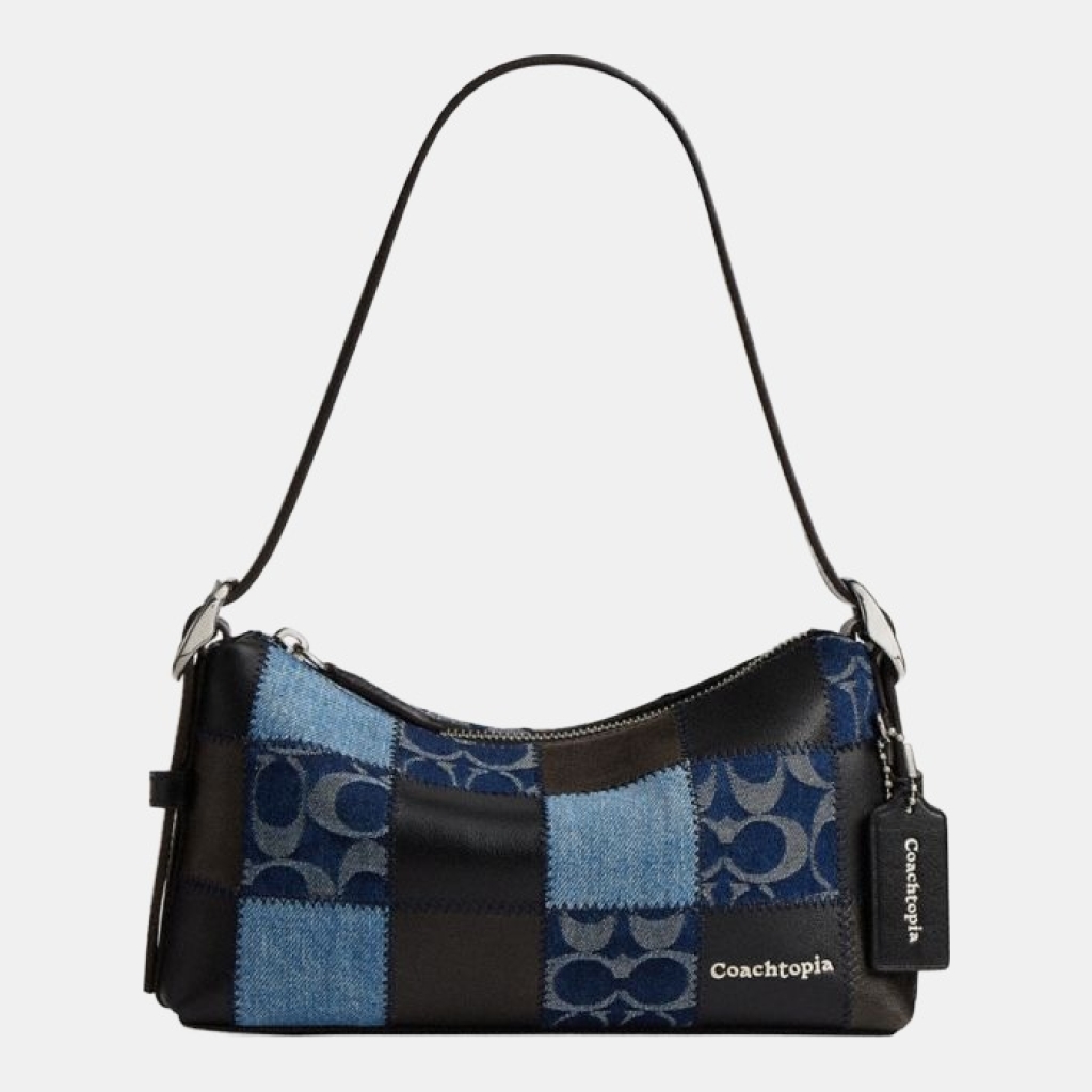 Coach Alter/Ego Small Slouchy Shoulder Bag - Denim/Black