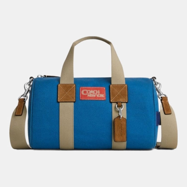 Coach Expedition Duffle Bag - Silver/Blue Multi
