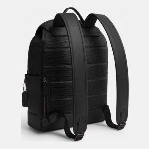 Coach League Flap Backpack - Black - Image 3