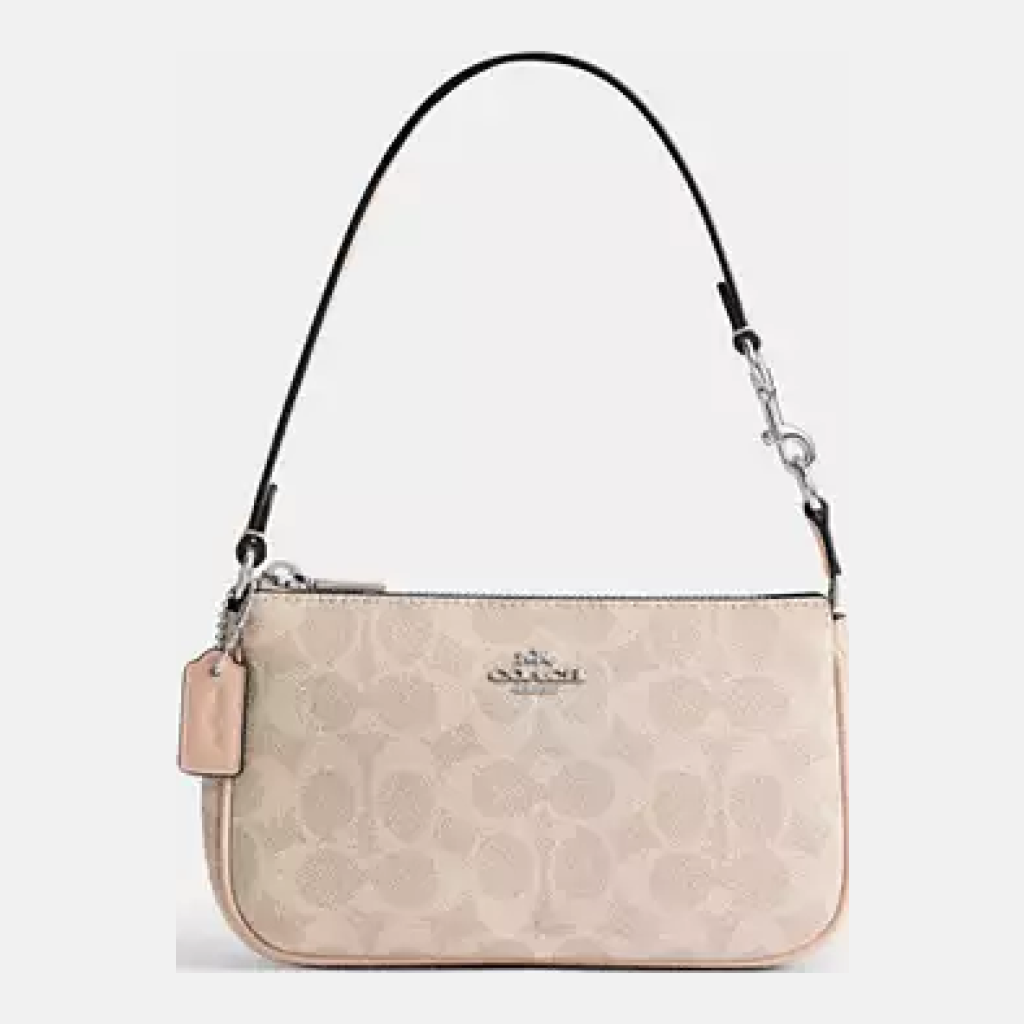 Coach Nolita 19 in Signature Canvas - Light Pink/Beige - Size 19
