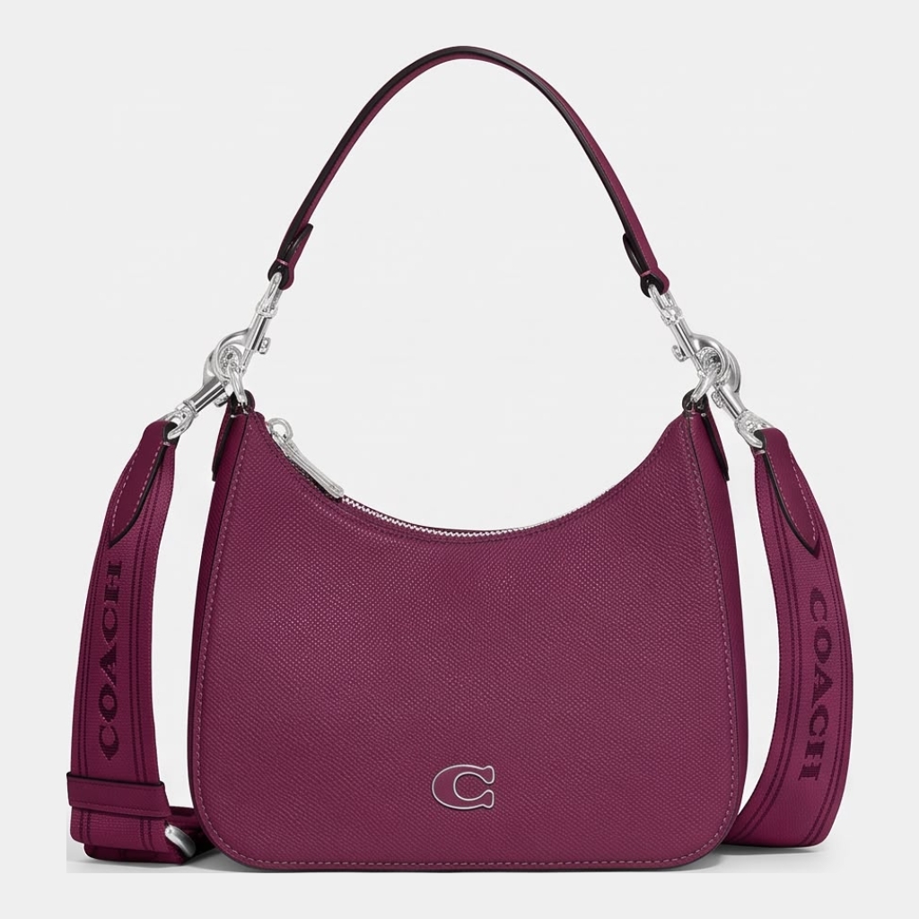 Coach Crescent Shoulder Bag - Magenta