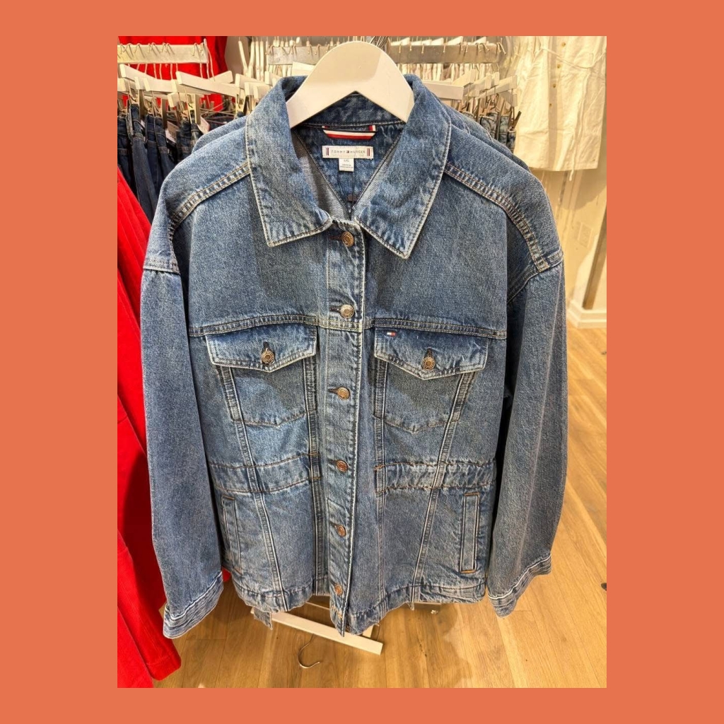 Tommy Hilfiger Oversized Denim Jacket - Blue Denim - Size XL