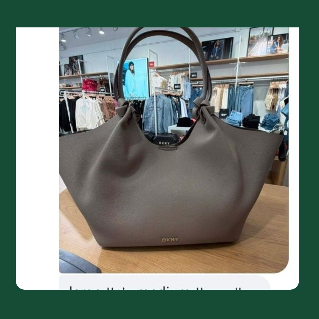 DKNY Gathered Tote Bag - Taupe