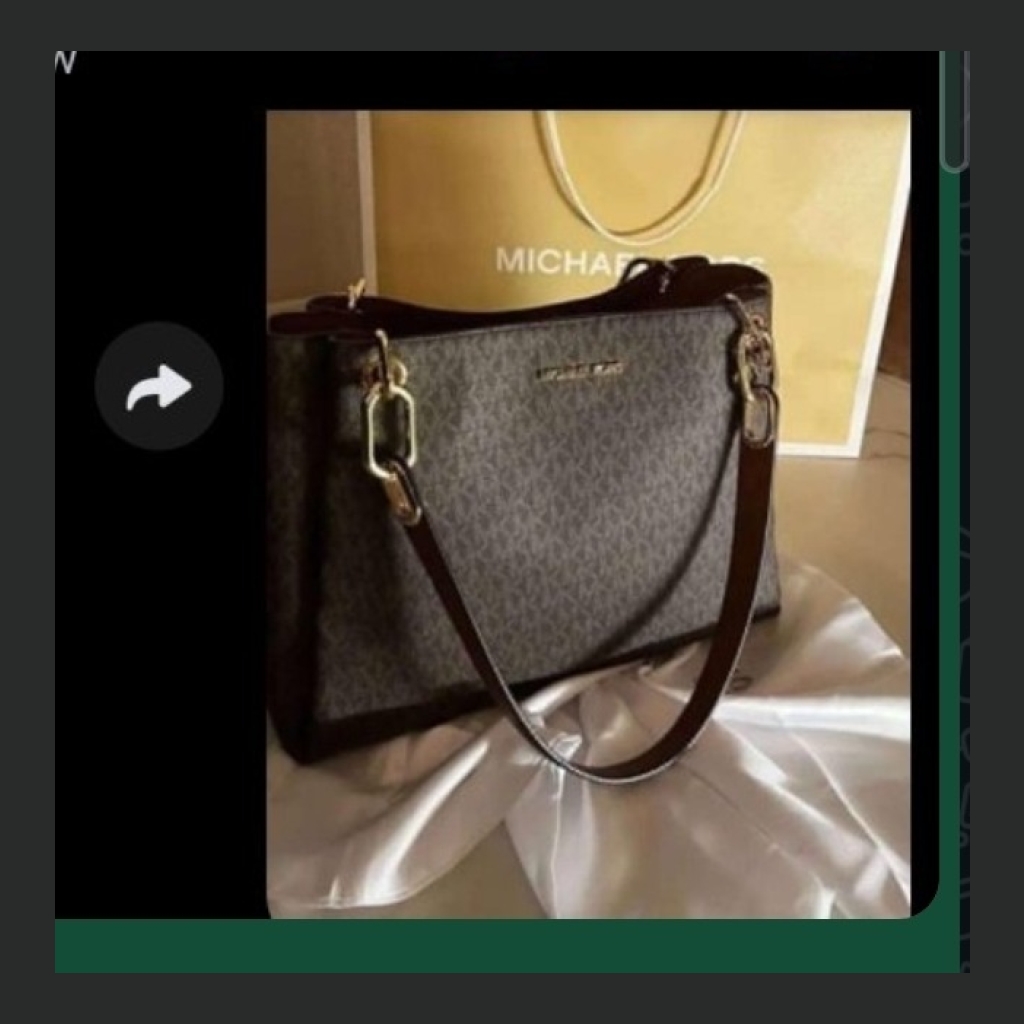 Michael Kors Monogram Tote Bag - Dark Brown Monogram