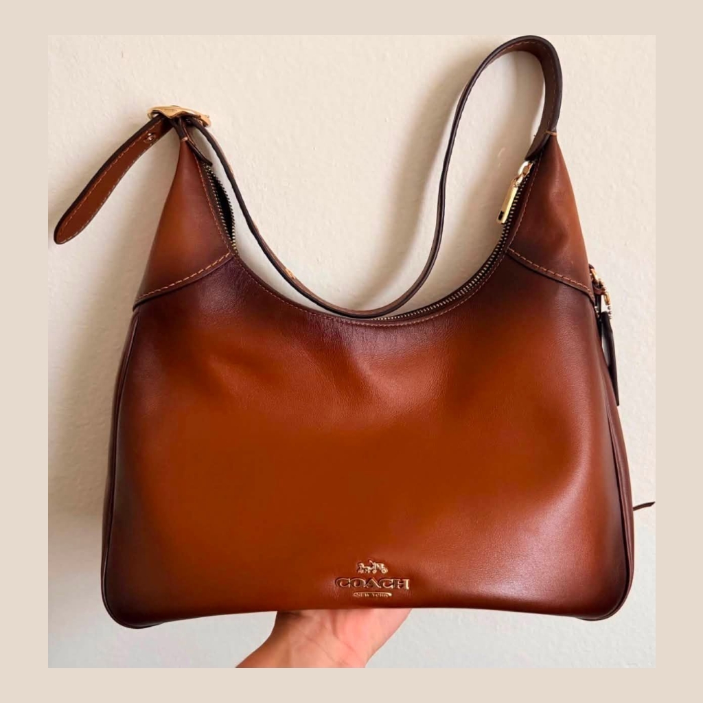 Coach Leather Shoulder Bag - Brown Gradient