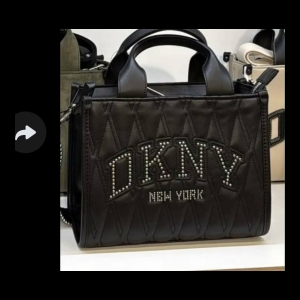 DKNY Quilted Studded Tote Bag - Black
