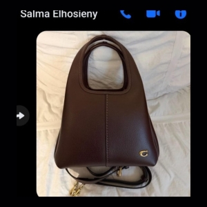 Coach Leather Shoulder Bag - Burgundy