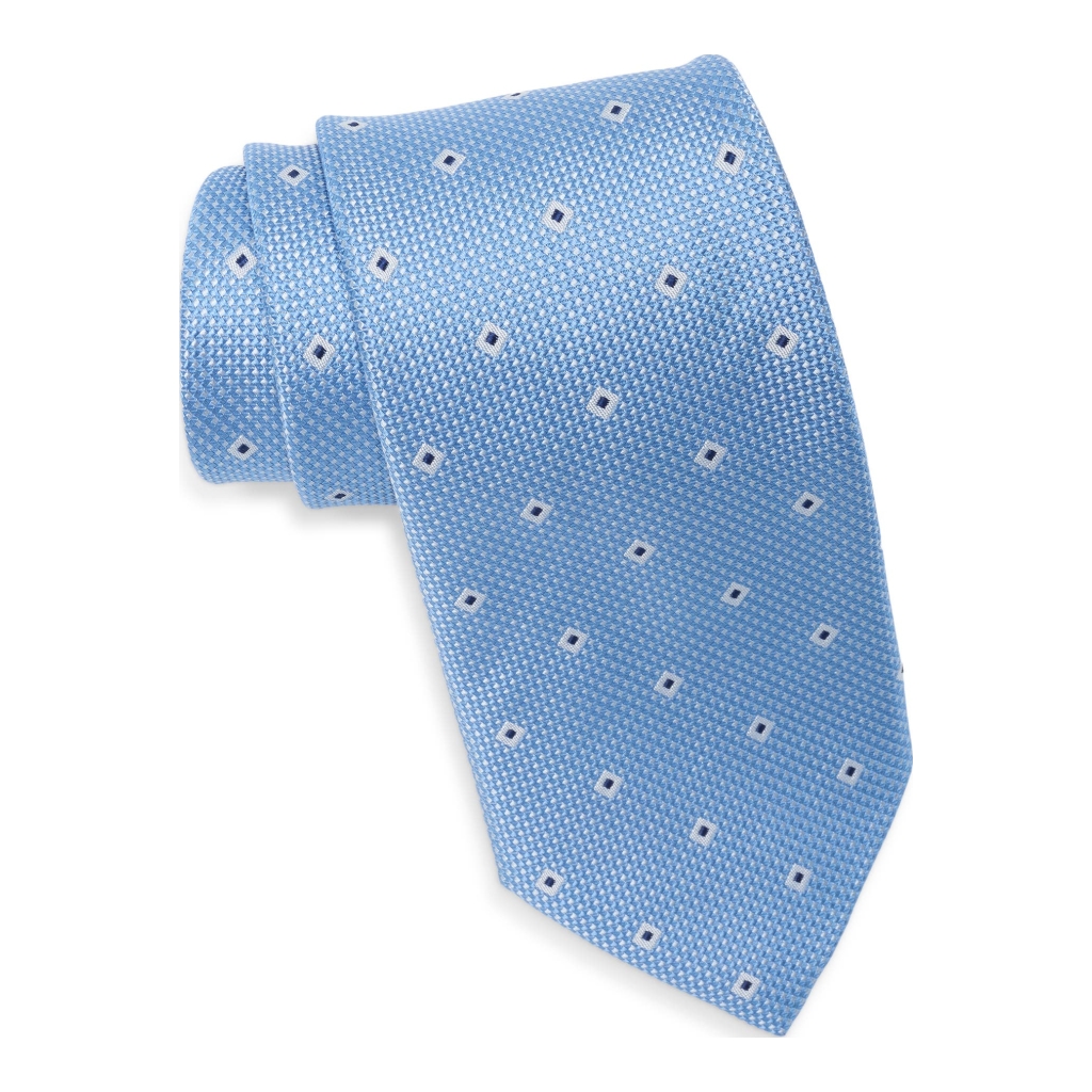 Michael Kors Loup Neat Satin Tie - Light Blue