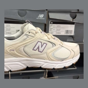 New Balance 408 Sneakers - Cream with Lavender accents - Size 39