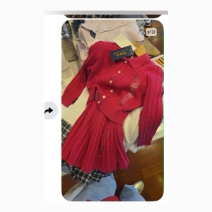 Polo Ralph Lauren Kids Cable-knit Cardigan and Pleated Skirt Set - Hot Pink - Size 3 years