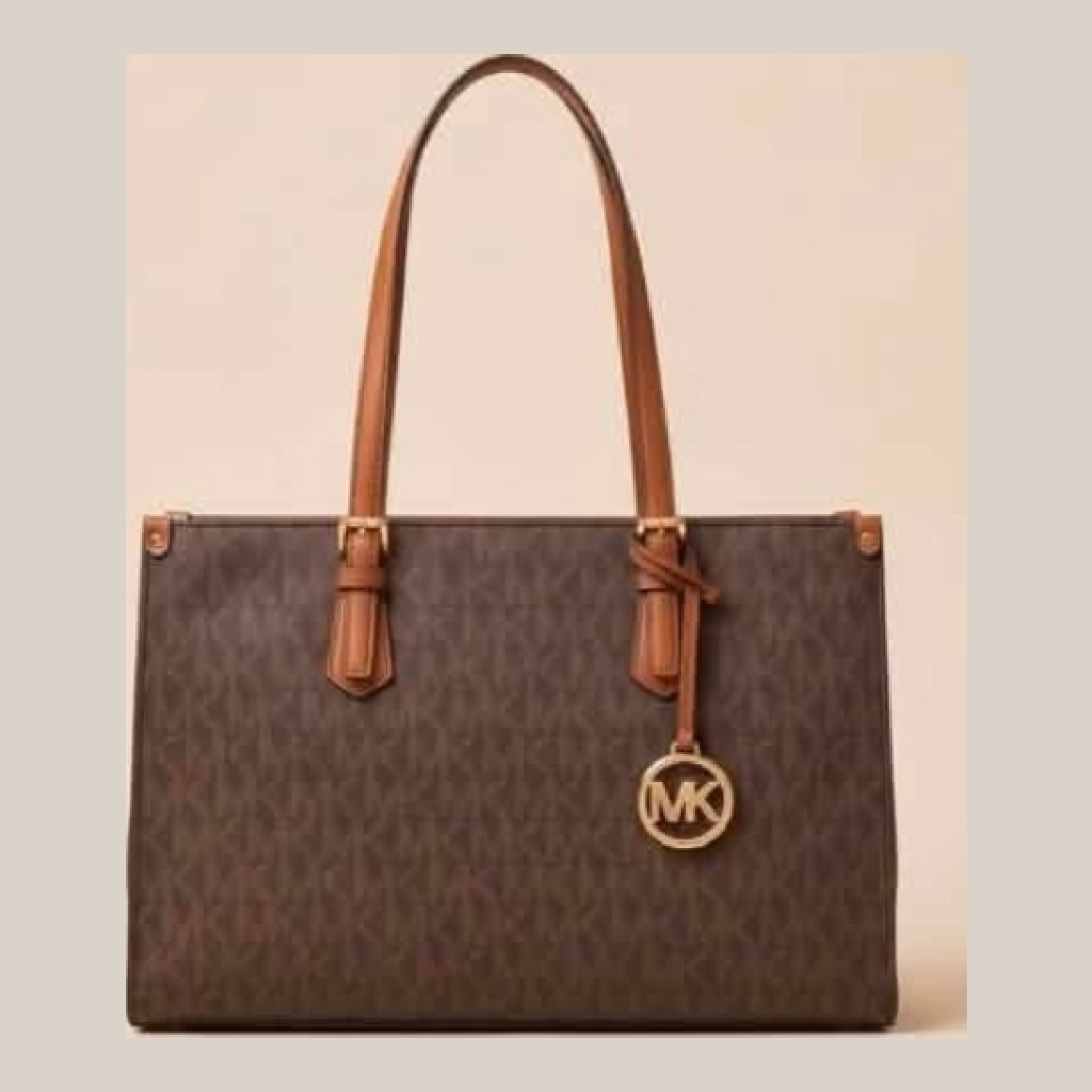 Michael Kors Monogram Tote Bag - Brown