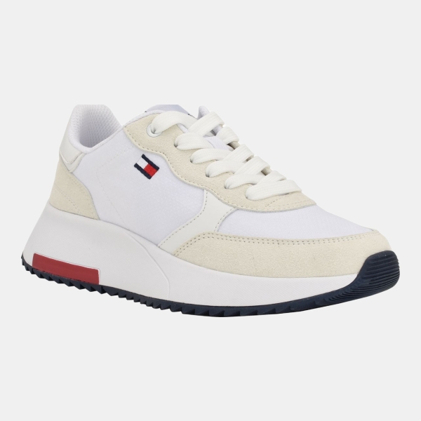 Tommy Hilfiger Women's Zidya Classic Lace Up Jogger Sneakers - White