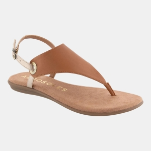 Women's Conclusion Round Toe Sandals - Tan Combo