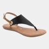 Women's Conclusion Round Toe Sandals - Black Combo