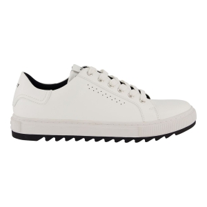 DKNY Men's Smooth Leather Sawtooth Sole Sneakers - Navy - Image 11
