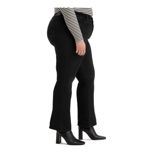315 Shaping Mid Rise Lightweight Bootcut Jeans - Soft Black - Image 5