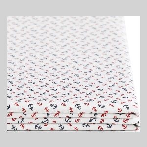 Tommy Hilfiger Printed 200-Thread Count Cotton Percale 3-Pc. Sheet Set, Twin - Atlantic Anchors - Image 7
