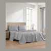 Tommy Hilfiger Printed 200-Thread Count Cotton Percale 3-Pc. Sheet Set, Twin - Highland Ticking Stripe Navy - Image 3