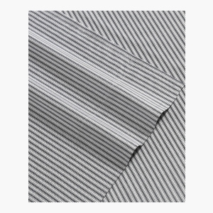 Tommy Hilfiger Printed 200-Thread Count Cotton Percale 3-Pc. Sheet Set, Twin - Highland Ticking Stripe Navy - Image 4