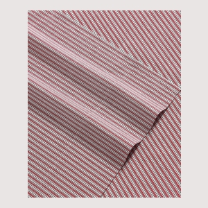 Tommy Hilfiger Printed 200-Thread Count Cotton Percale 3-Pc. Sheet Set, Twin - Highland Ticking Stripe Red - Image 4