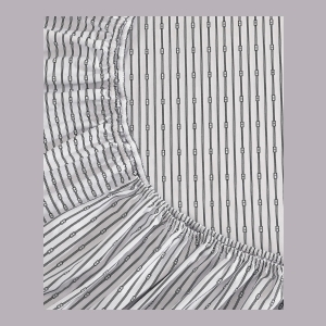Tommy Hilfiger Printed 200-Thread Count Cotton Percale 3-Pc. Sheet Set, Twin - Monogram Navy - Image 6