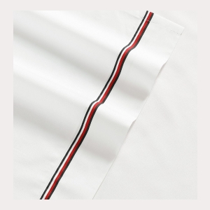 Tommy Hilfiger Printed 200-Thread Count Cotton Percale 3-Pc. Sheet Set, Twin - Global Stripe - Image 4