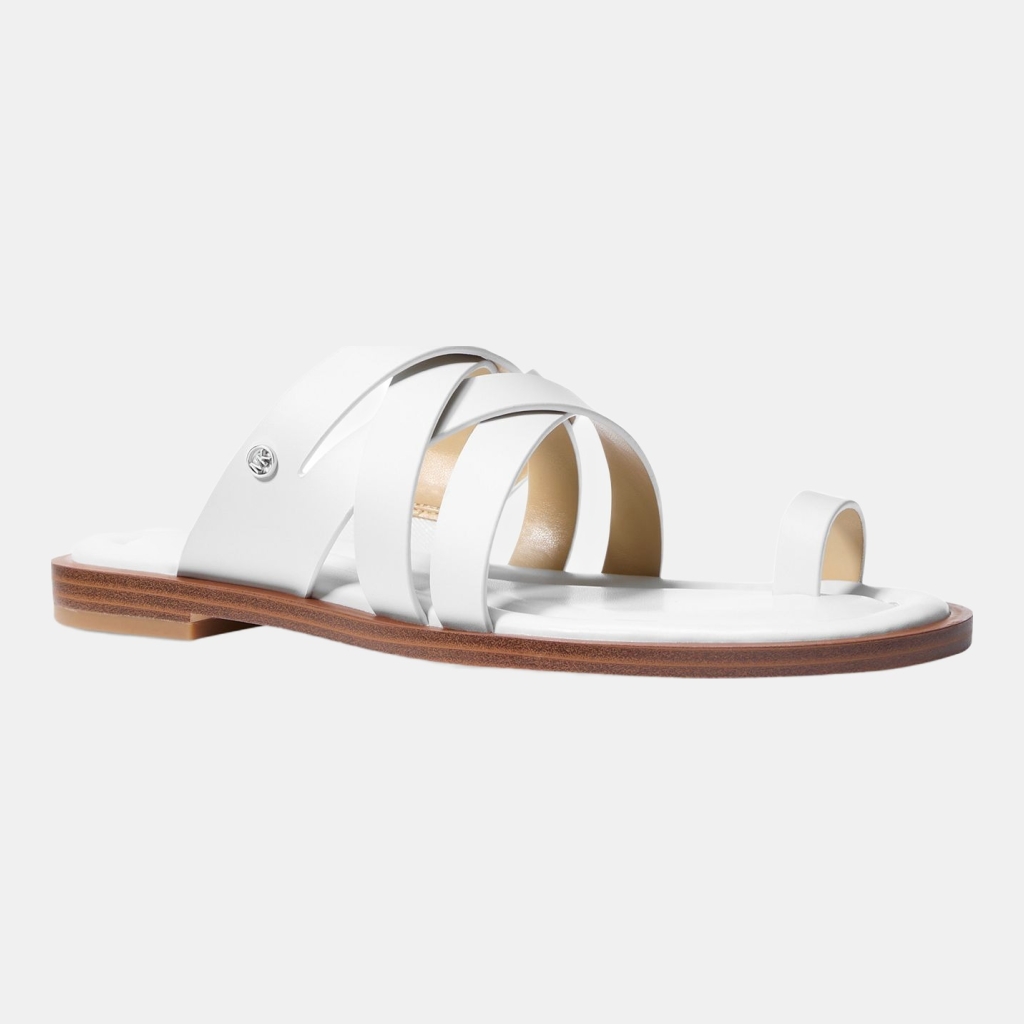 Michael Kors Nora Toe Ring Leather Sandals