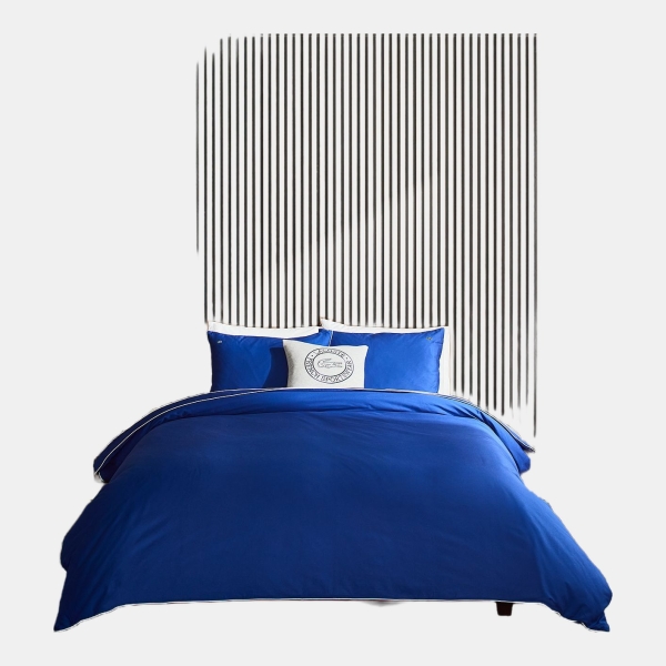Lacoste Tiebreak Cotton 3-Pc. Duvet Cover Set, Full/Queen - Surf Blue
