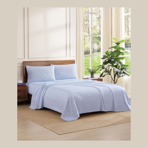 Tommy Hilfiger Printed 200-Thread Count Cotton Percale 3-Pc. Sheet Set, Twin - Ithaca Stripe - Image 3