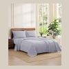 Tommy Hilfiger Printed 200-Thread Count Cotton Percale 3-Pc. Sheet Set, Twin - Ithaca Stripe Navy - Image 3